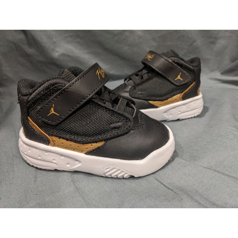 Nike Toddlers Jordan Flight Max Aura 4   (TD) Sneakers Black/Gold Size 4 NEW NO